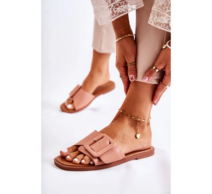 Dámské módní pantofle růžový model 21586629 - Boto