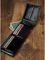 Pánske peňaženky [DH] 324 RBA D BLACK RED čierna
