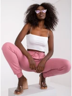 Tepláky TW DR 1033.16P tmavo ružová