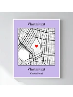 Personalizovaný magický fotob obraz v ráme – 40x50 – mapa Personalizovaný magický fotob obraz v ráme – 40x50 – mapa