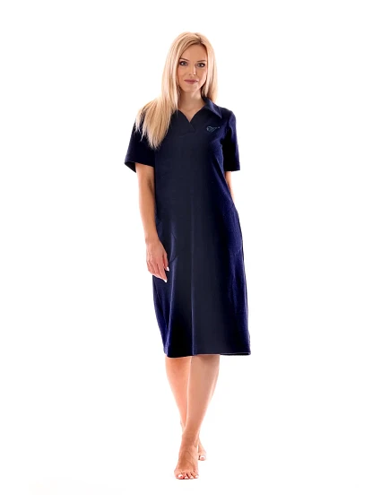 Dámske šaty s golierom Bari midnight - Vestis Dámske šaty s golierom Bari midnight - Vestis