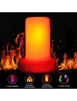 LED sviečka s efektom plameňa 7,5x9,5 cm
