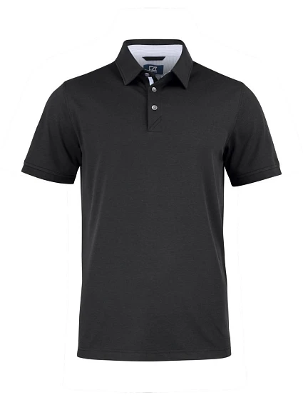 Cutter & Buck Advantage Premium Polo M Pánske piké polo 68.4420 čierne Cutter & Buck Advantage Premium Polo M Pánske piké polo 68.4420 čierne
