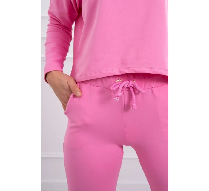 Souprava s oversize halenkou světle růžová Souprava s oversize halenkou světle růžová