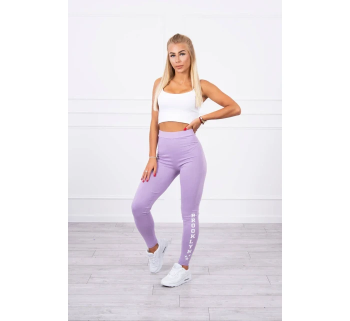 Brooklyn legíny kalhoty světle fialové