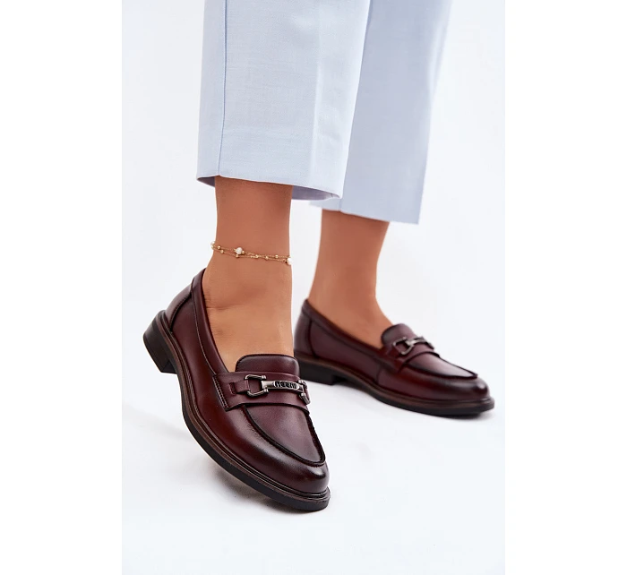 Kožené dámské mokasyny Vinceza 39983 Hnědé