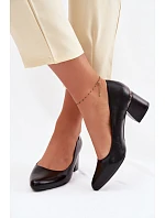 Lodičky na podpatku Vinceza 62292 Černé