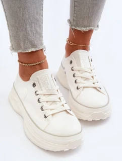 Dámske tenisky na pevnej podrážke Big Star White