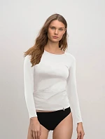 Dámske tričko s dlhým rukávom 21921 White - Vamp