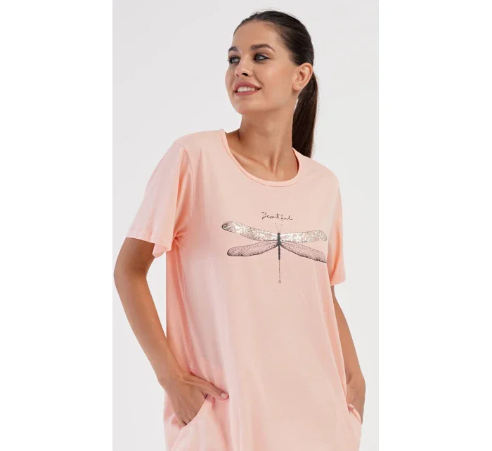 Dámske domáce šaty s krátkymi rukávmi Dragonfly
