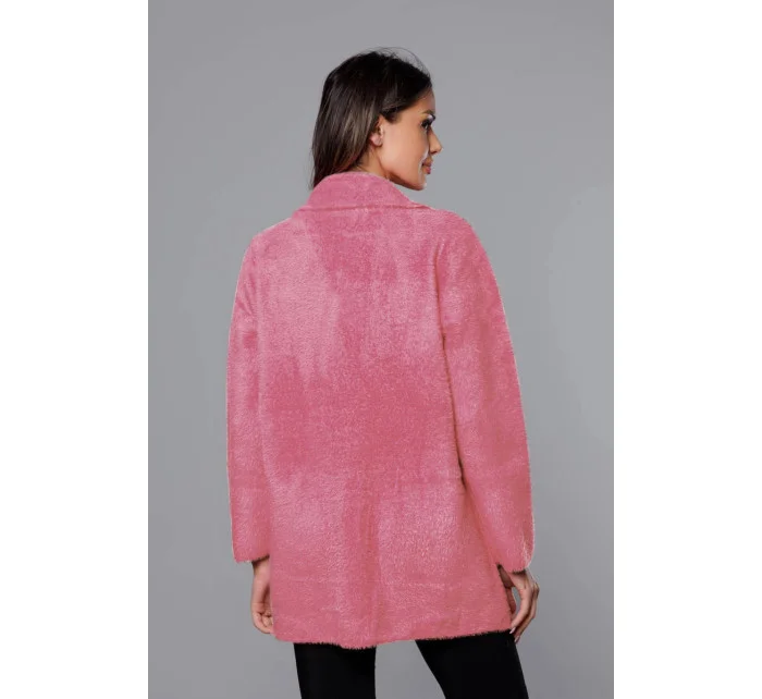 Krátky vlnený prehoz cez oblečenie typu alpaka v lososovej farbe (7108-1) Krátky vlnený prehoz cez oblečenie typu alpaka v lososovej farbe (7108-1)
