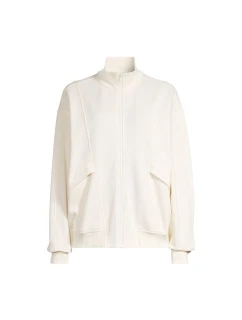 Bluza CASALL Comfy Full Zip Sweater biały