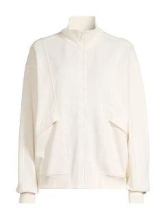 Bluza CASALL Comfy Full Zip Sweater biały