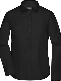 JN  keprová halenka s dlouhým rukávem 02.0 black model 22488290 - Daiber