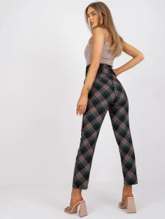 DHJ nohavice SP 3689.08 čierna a zelená