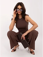 Spodnie SP brązowy model 22097737 - FPrice Spodnie SP brązowy model 22097737 - FPrice