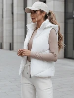 Dámská prošívaná vesta bílá Dstreet model 21990678 - FashionStreet Dámská prošívaná vesta bílá Dstreet model 21990678 - FashionStreet