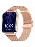 Chytré hodinky Pink Gold Navy Blue 2 Stripes model 21807475 - Gravity Chytré hodinky Pink Gold Navy Blue 2 Stripes model 21807475 - Gravity