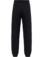 Fruit of the Loom Iconic Premium Joggingové nohavice s elastickými manžetami z hrubej bavlny 16.4056 čierne