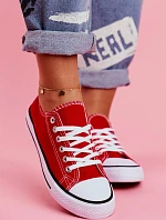 Damskie Klasyczne Trampki Czerwone Omerta