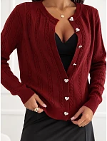 Sweter IR SW model 22404396 ciemny czerwony - FPrice Sweter IR SW model 22404396 ciemny czerwony - FPrice