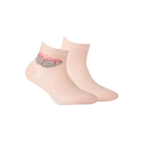 TENKÉ PONOŽKY FARBA 6-11 ROKOV DIEVČATÁ RUŽA 30-32