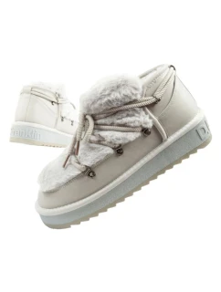 D.Franklin snehové topánky dámske zimné módne kožušinové zateplené šedé dámske