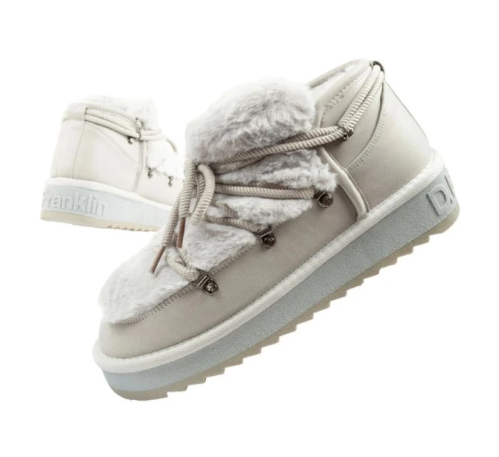 snow boots dámské zimní módní model 21394813 zateplené šedé dámské - D.Franklin