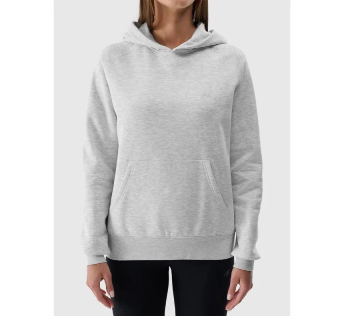 Dámska mikina bez prúžkov s kapucňou 4F 4FWMM00TSWSF1764-27M