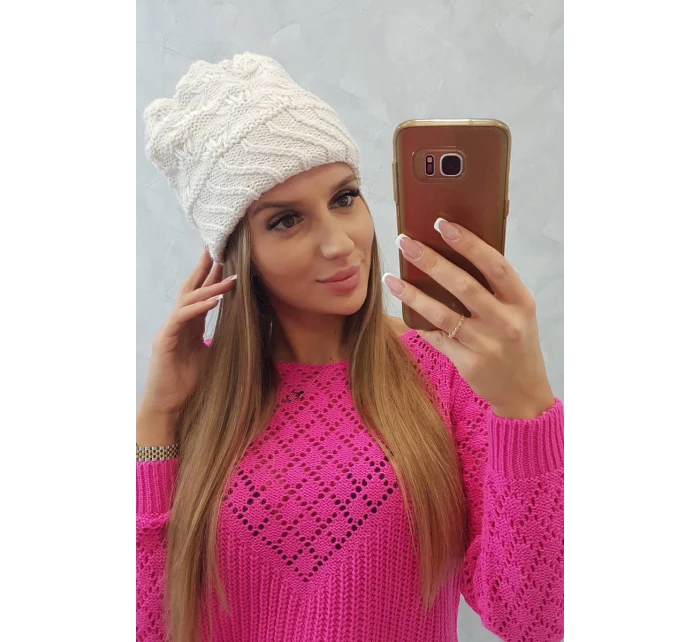 Dámska čiapka Dagmara K332 biela Dámska čiapka Dagmara K332 biela