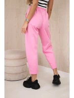 Kalhoty s kapsami Summer Punto světle růžová