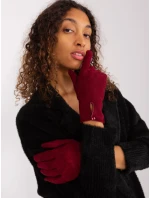 Rękawiczki AT RK model 19381497 bordowy - FPrice