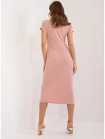 DHJ SK 17302K šaty.93 tmavoružová