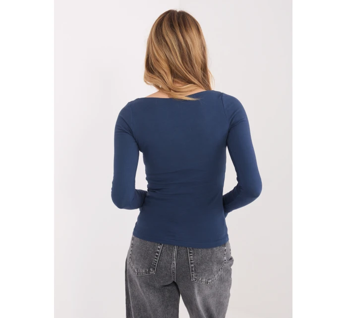 Bluzka WT BZ model 21859078 granatowy - FPrice Bluzka WT BZ model 21859078 granatowy - FPrice