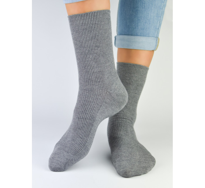 NOVITI Ponožky SB030-M-02 Grey Melange