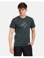 Pánské tričko model 21900576 tmavě zelené - Kilpi Pánské tričko model 21900576 tmavě zelené - Kilpi