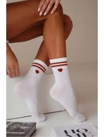 DÁMSKE PONOŽKY SO SRDIEČKOM A PRÚŽKAMI 0200.137 DÁMSKE PONOŽKY SO SRDIEČKOM A PRÚŽKAMI 0200.137