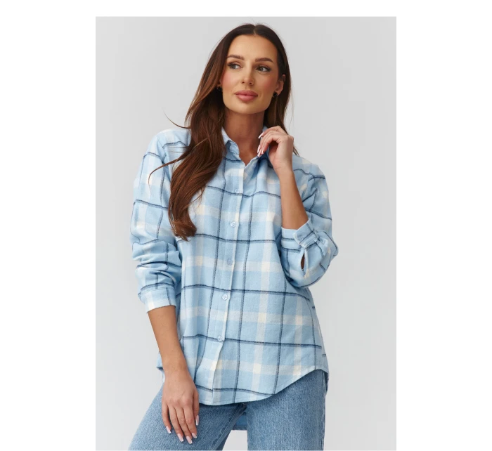 Košeľa s dlhým rukávom model 224088 Makadamia