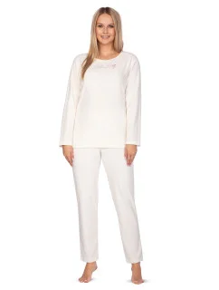 Dámske pyžamo Regina 652 dlhé/r froté S-2XL