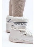 Damskie Wiązane Śniegowce Białe Soia Damskie Wiązane Śniegowce Białe Soia