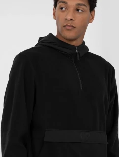 Bluza Polarowa 4F Męska Z Kapturem 4FAW23TFLEM137-20S Czarna