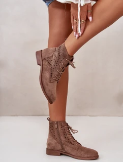 Dámské Boty Se Vzorem Hnědé model 21668188 - S.Barski