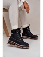 Zateplené dámské boty Big Star model 21669664 Černé - Big Star Shoes Zateplené dámské boty Big Star model 21669664 Černé - Big Star Shoes