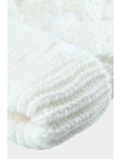 Dívčí zimní čepice Bílá model 21678395 - 4F Dívčí zimní čepice Bílá model 21678395 - 4F