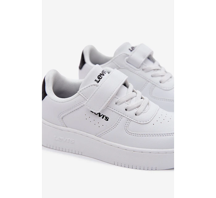 Dětské tenisky na suchý zip LEVI'S NEW UNION BOLD Bílé