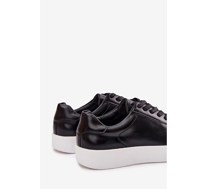 Pánské tenisky z eko kůže Černé Velton