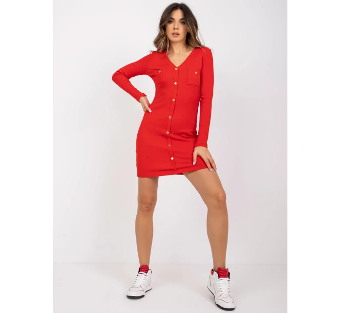 Šaty RV SK model 17035154 červená - FPrice Šaty RV SK model 17035154 červená - FPrice