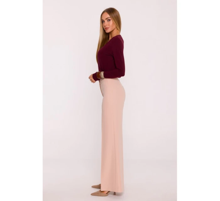 M875 Široké nohavice - béžové