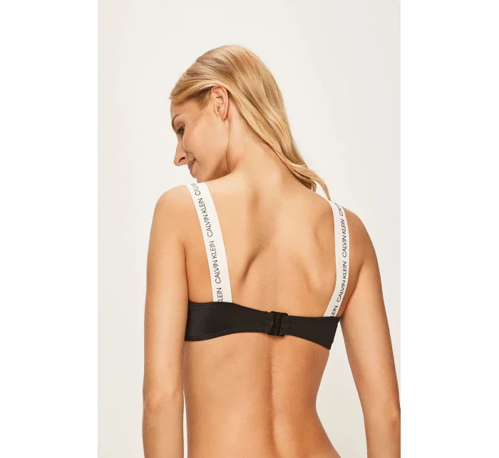 Vrchný diel plaviek KW0KW00548-BEH čiernobiela - Calvin Klein