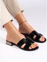 Originálne čierne dámske ponožky na podpätku bez päty Originálne čierne dámske ponožky na podpätku bez päty